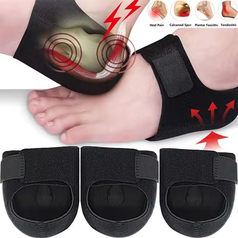 Men'S Shoes Plantar Fasciitis - Plantarfasziitis und Fersensporn Schmerzlinderung U-förmige Silikon-Gel-Fersenkappen