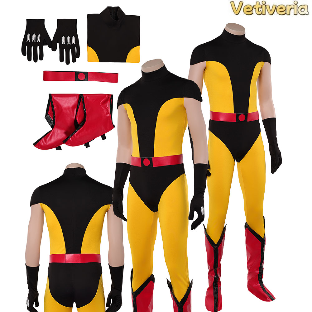 Men'S Shoes For Suits - Männlicher Wolf Logan Cosplay Jumpsuit Kostüm