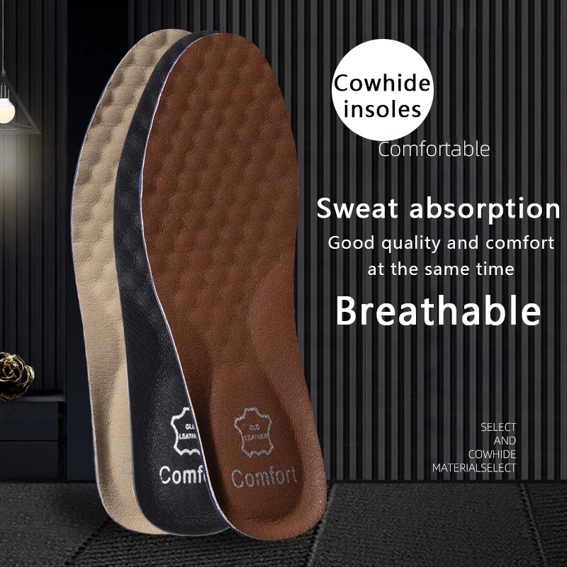 Men'S Shoes Plantar Fasciitis - 1 Paar Schuheinlagen aus Leder für