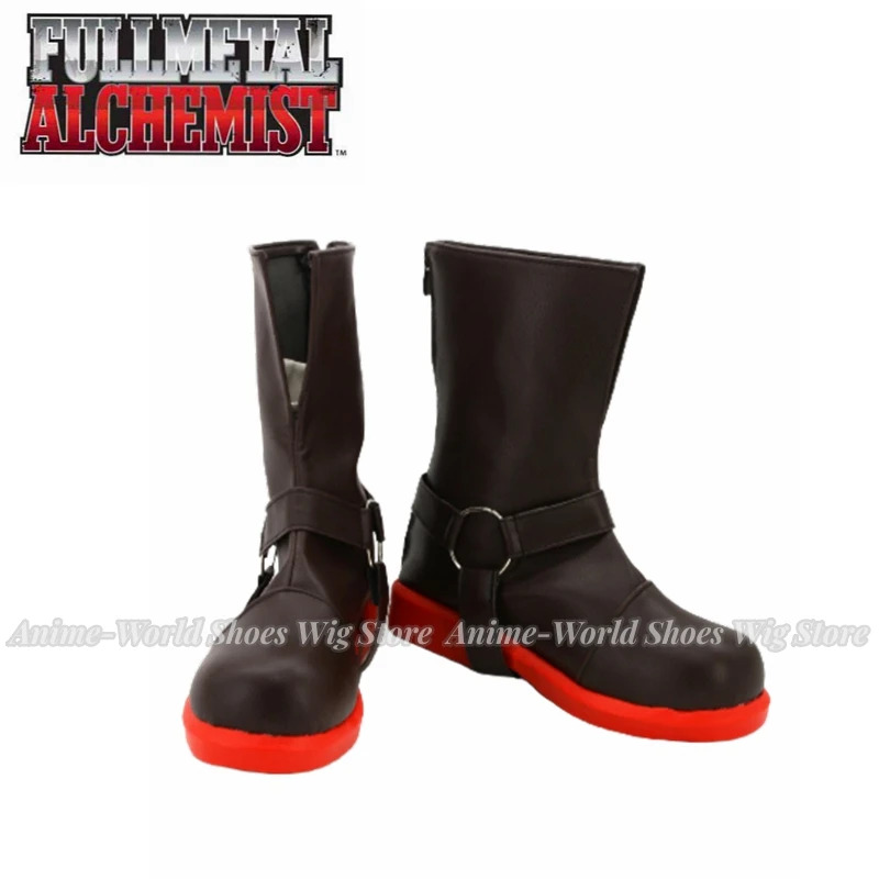 Men Shoes Eu To Us Size - Fullmetal Alchemist Edward Elric Männer Pleather
