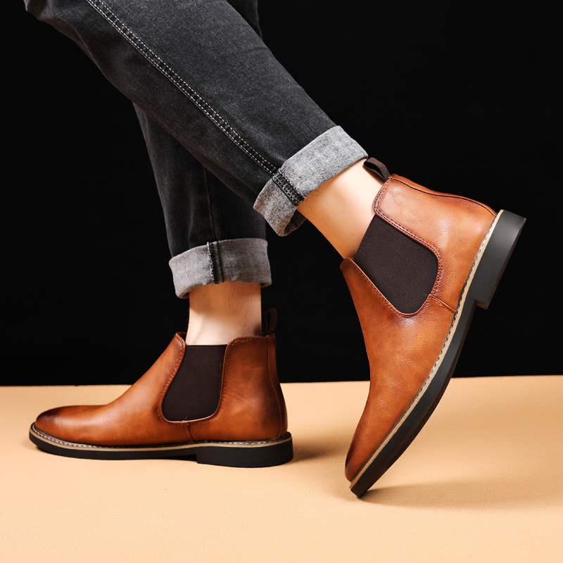 Britischer Stil Herren Chelsea – Men Shoes Xxl Bewertung und Preis