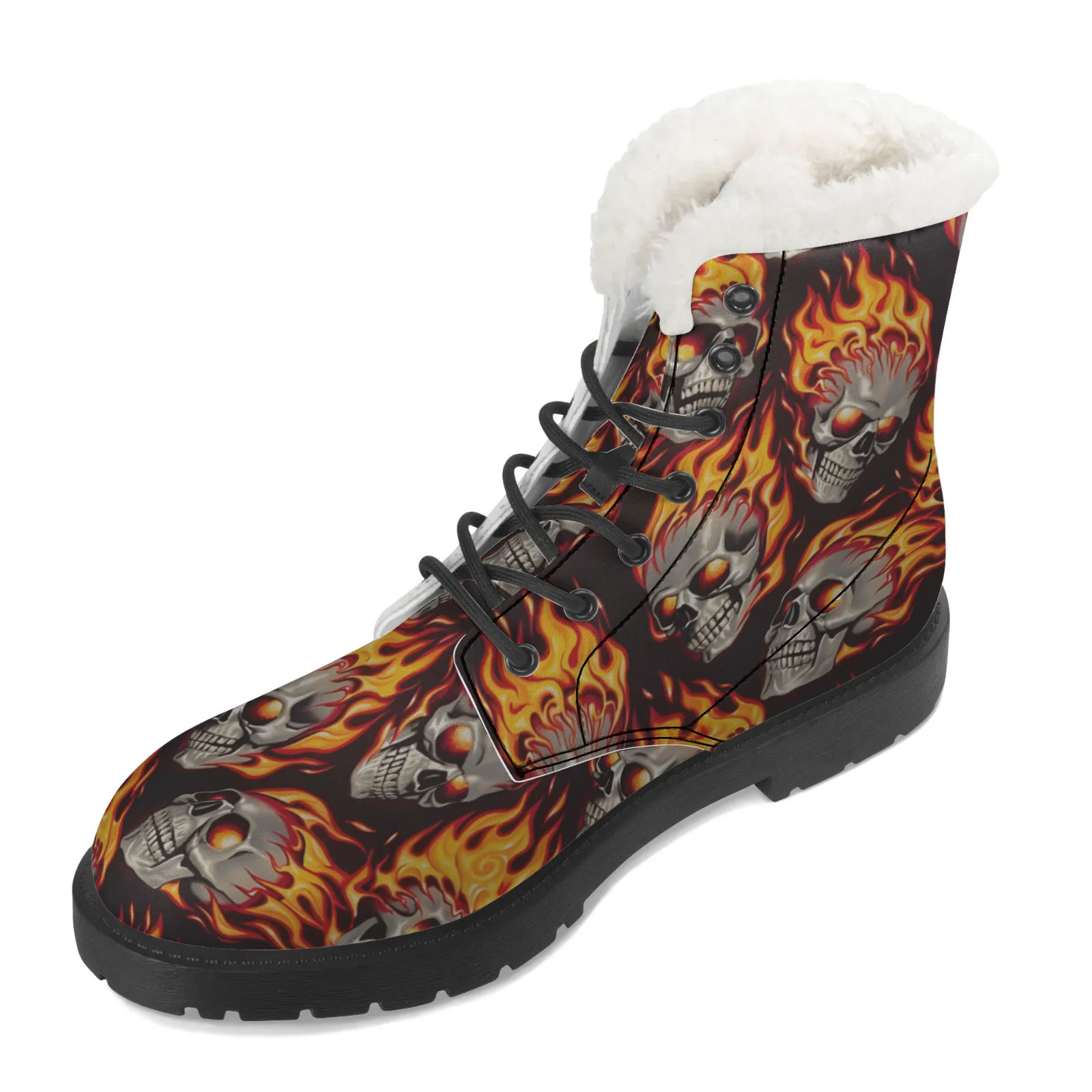 Schneestiefel mit Feuerschädel – Men Shoes Eu To Us Size Bewertung und Preis