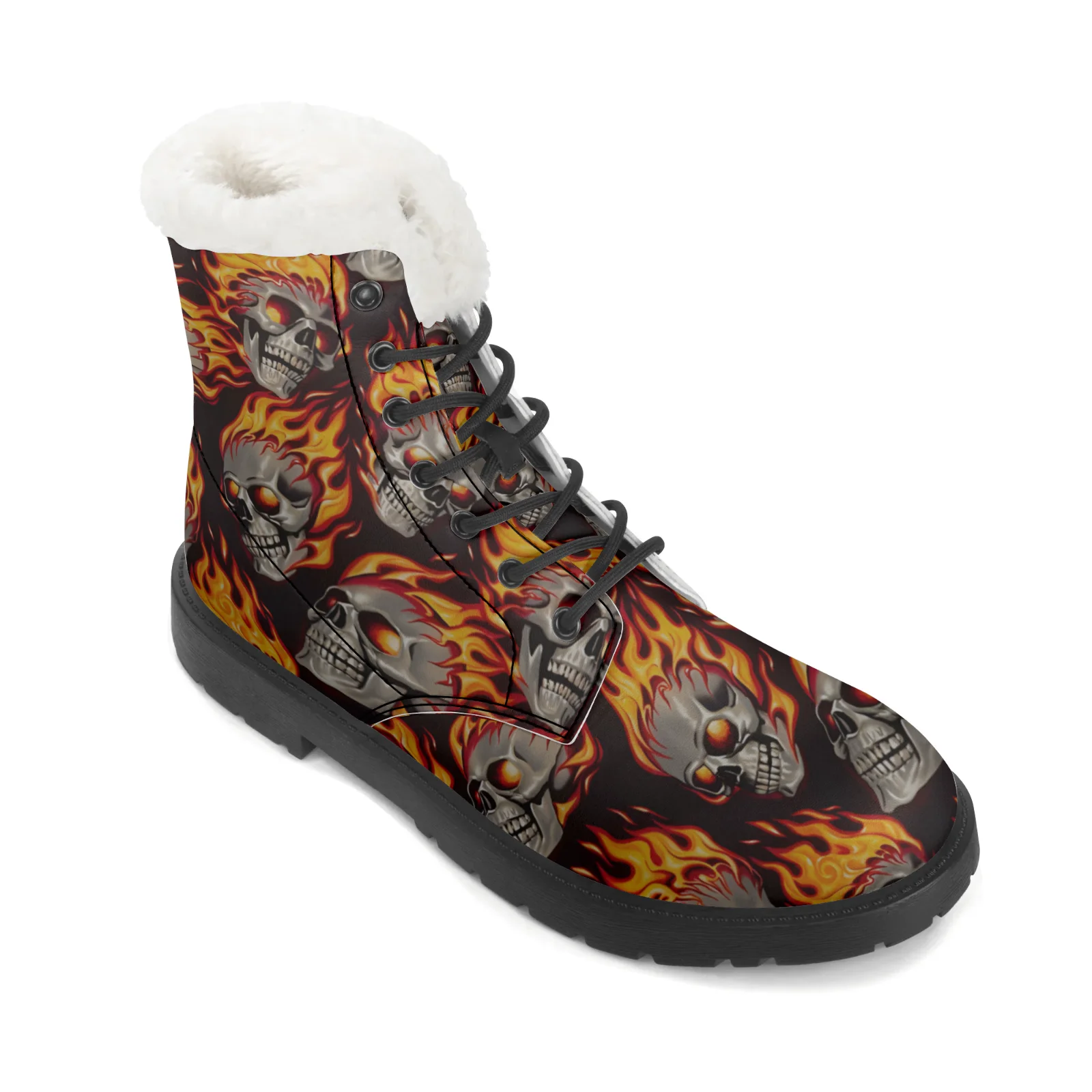Schneestiefel mit Feuerschädel – Men Shoes Eu To Us Size Bewertung und Preis