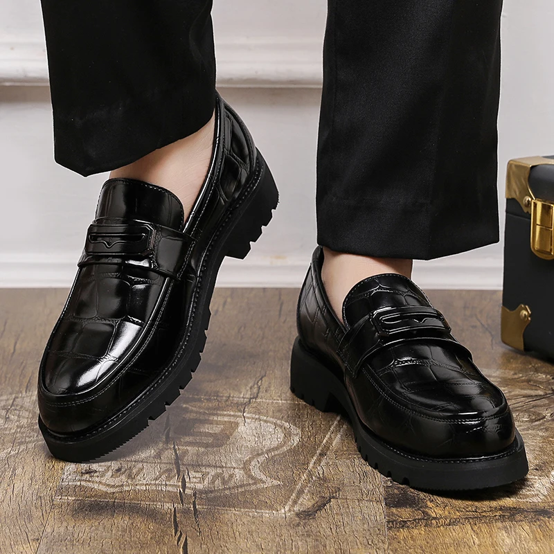 Herren-Lederschuhe mit dicken  – Men Shoes Official Bewertung und Preis