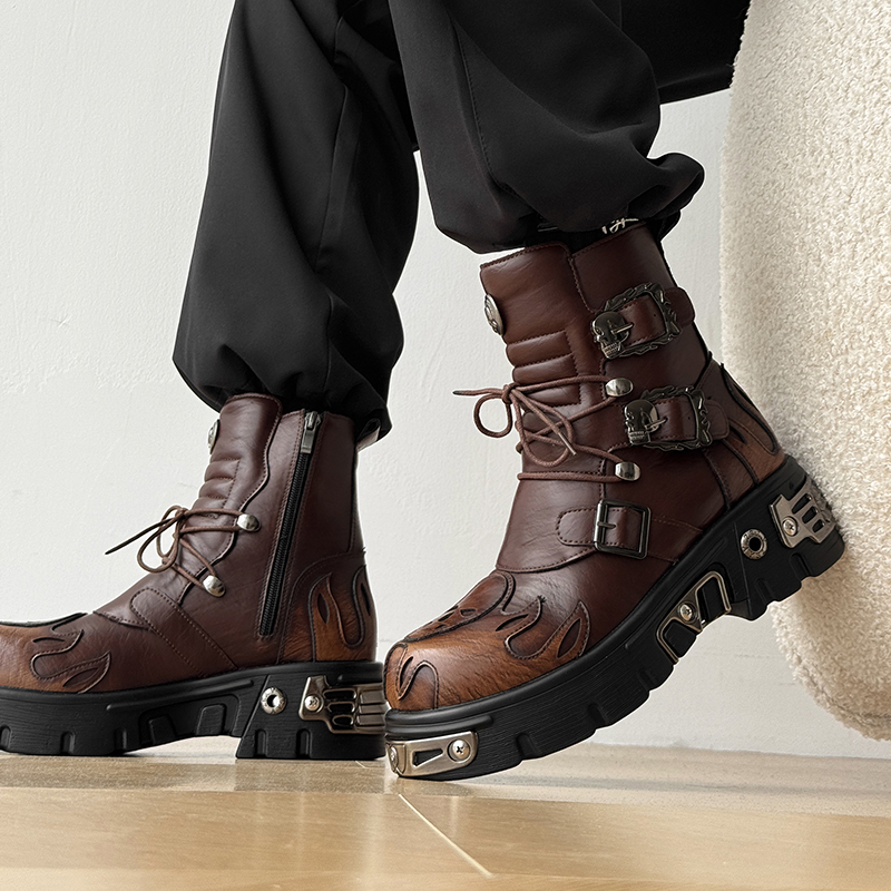 Punk-Style Retro Coole Totenko – Men'S Shoes Increase Height Bewertung und Preis