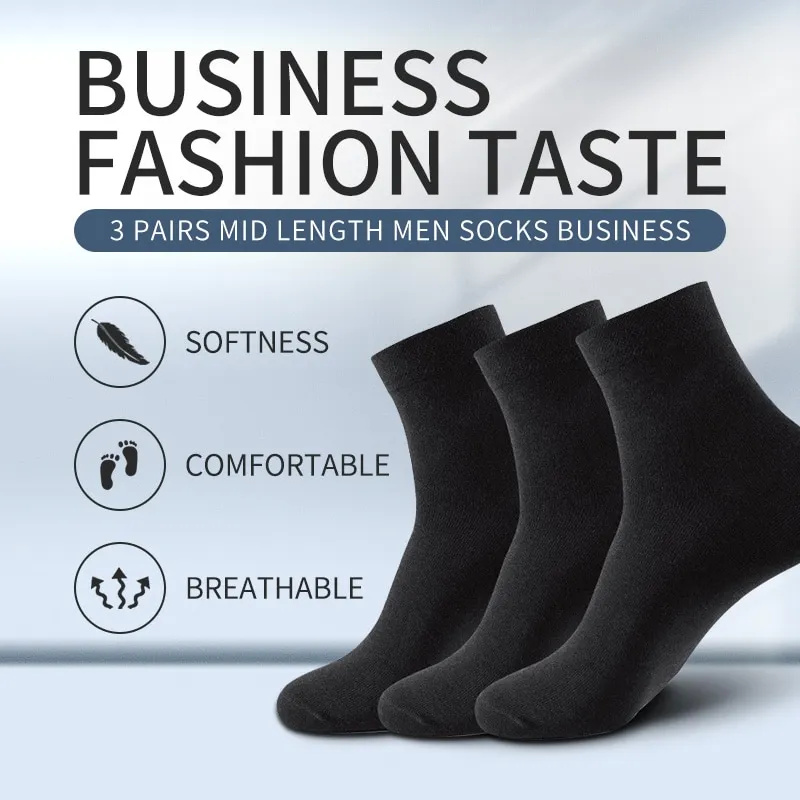 3 Paar schwarze Männer Socken  – Men'S Shoes For Crews Bewertung und Preis