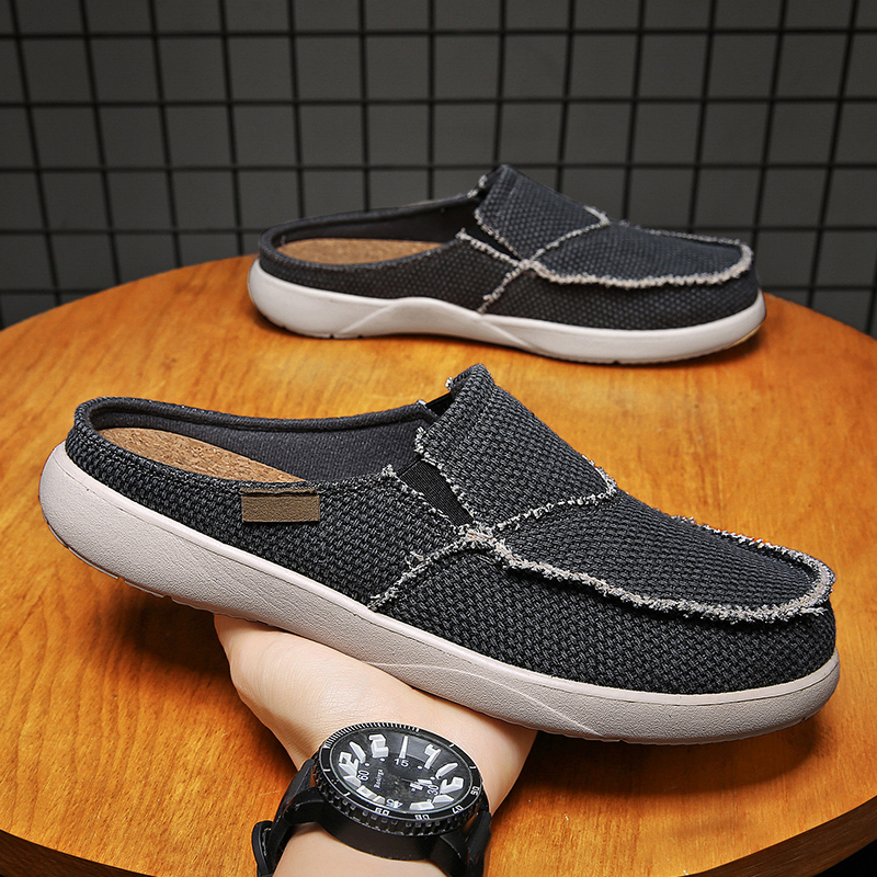 Canvas-Slip-on-Halbschuhe für  – Men Shoes Xxl Bewertung und Preis