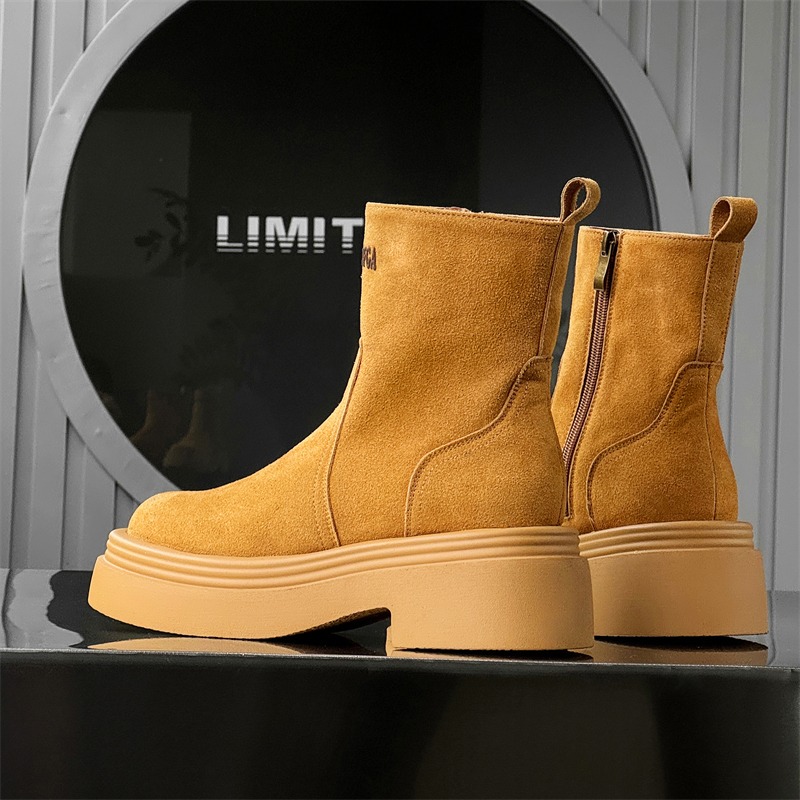 Winter Europa Amerika Retro Di – Men'S Shoes Increase Height Bewertung und Preis